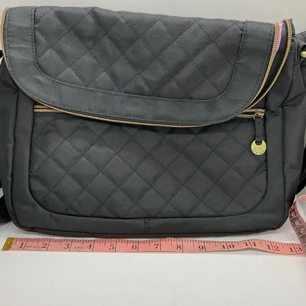 Travelon Quilted Black Crossbody Bag